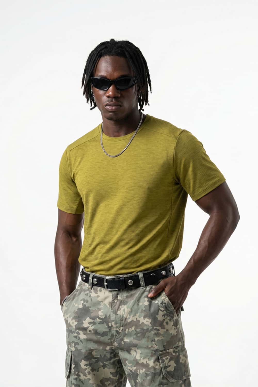 Performance Quick-Dry Active Tee - Moss Green