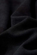 Textured Puff-Print Graphic Tee - Black