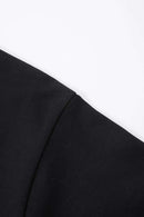 Cropped Loose Fit Cotton T-Shirt - Active Black