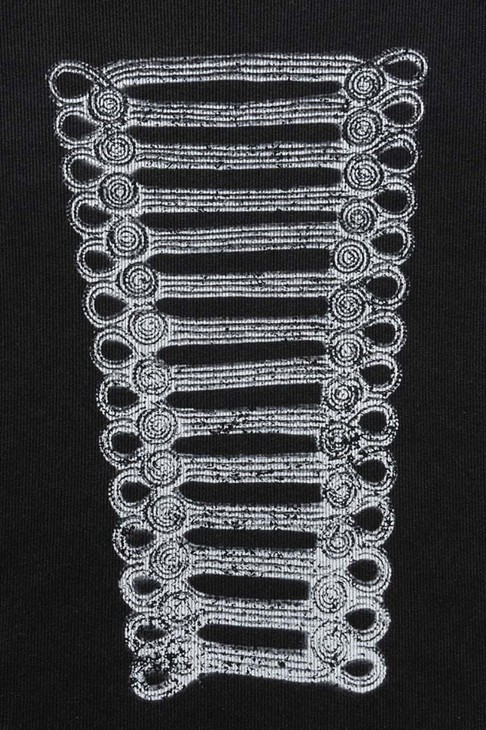 Washed Graphic Cropped T-Shirt - Fried Snowflakes
