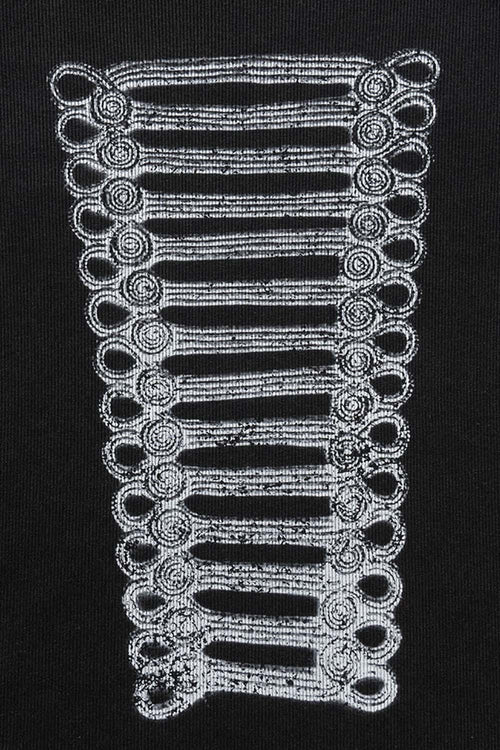 Washed Graphic Cropped T-Shirt - Fried Snowflakes