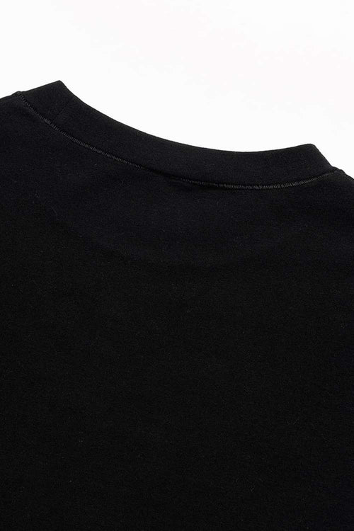 Silicone Print Slim Fit T-Shirt - Black