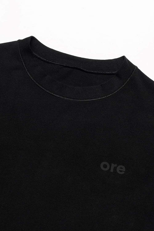 Silicone Print Slim Fit T-Shirt - Black