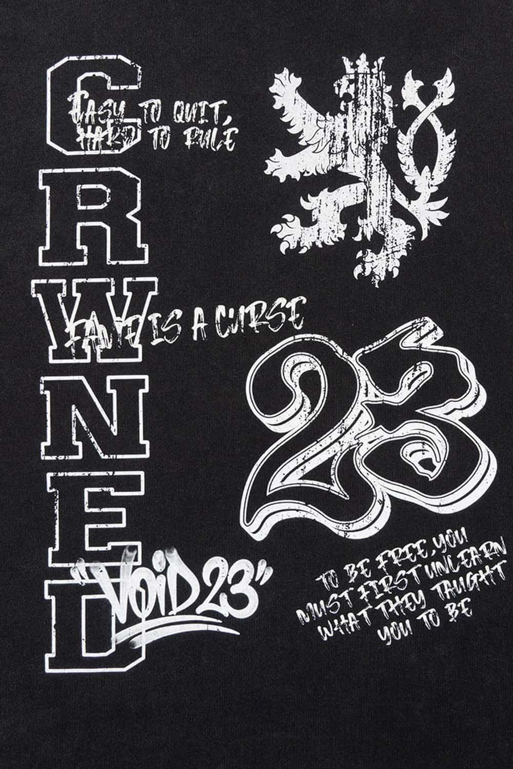 Washed Front Graphic T-Shirt - Fried Snowflakes
