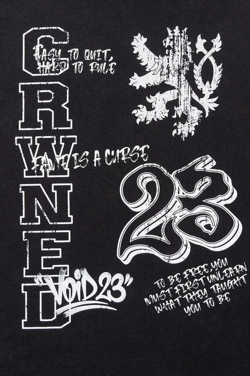 Washed Front Graphic T-Shirt - Fried Snowflakes