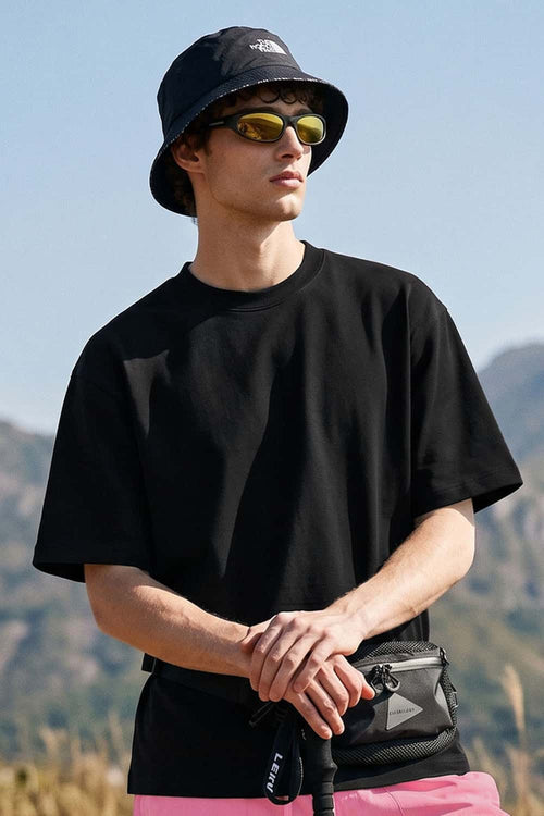 Heavyweight Relaxed Crew T-Shirt - Black