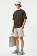 Heavyweight Relaxed Crew T-Shirt - Brown