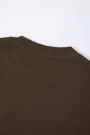 Heavyweight Relaxed Crew T-Shirt - Brown