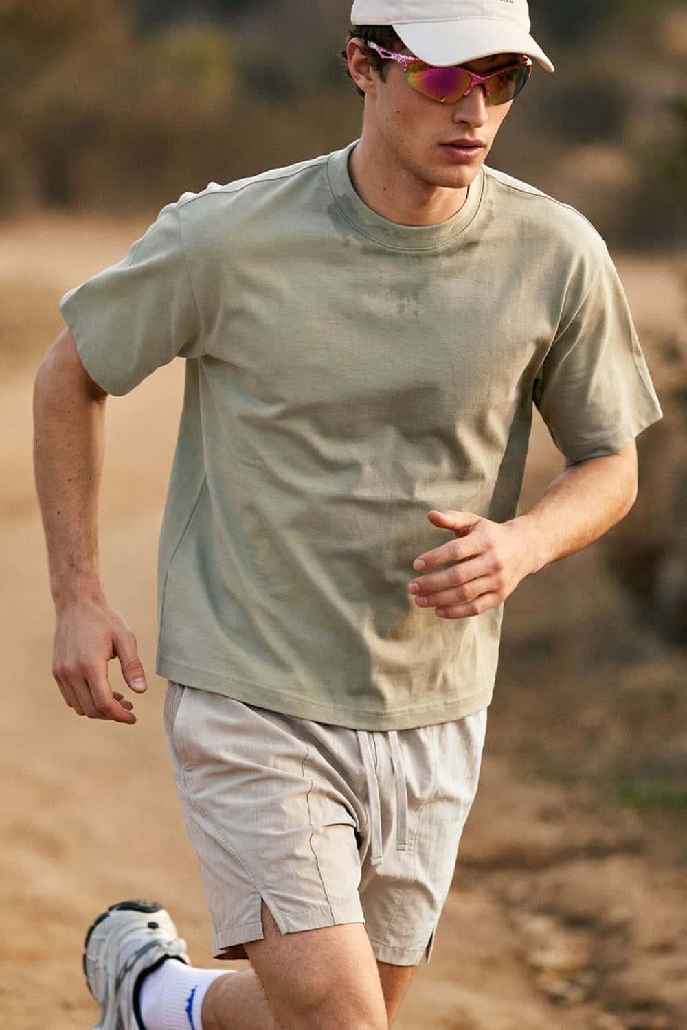 Heavyweight Relaxed Crew T-Shirt - Khaki