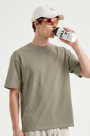 Heavyweight Relaxed Crew T-Shirt - Khaki