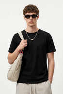 Quick-Dry Stretch Crew T-Shirt - Black