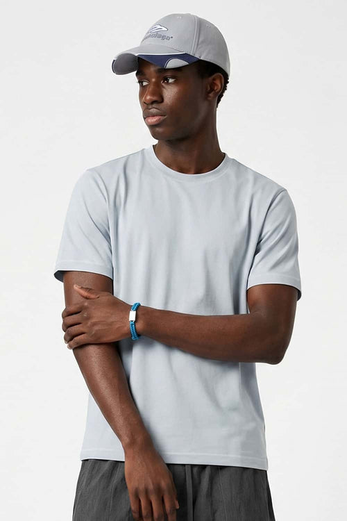 Quick-Dry Stretch Crew T-Shirt - Blue