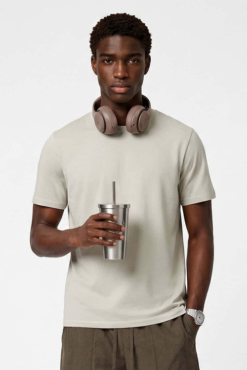 Quick-Dry Stretch Crew T-Shirt - Light Khaki