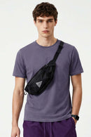 Quick-Dry Stretch Crew T-Shirt - Purple