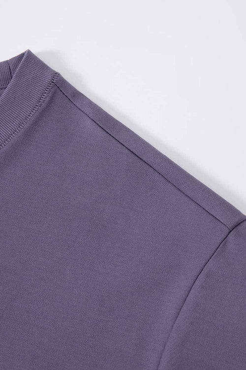 Quick-Dry Stretch Crew T-Shirt - Purple