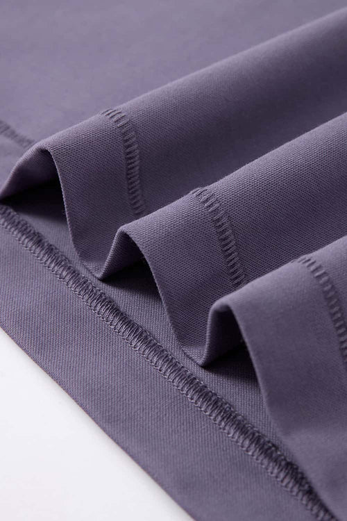 Quick-Dry Stretch Crew T-Shirt - Purple