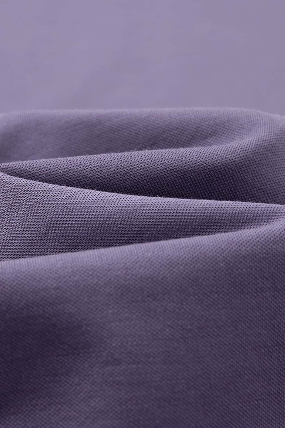 Quick-Dry Stretch Crew T-Shirt - Purple