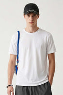 Quick-Dry Stretch Crew T-Shirt - White