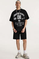 Collegiate Graphic Loose Fit T-Shirt - Black