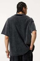 Washed Graffiti Graphic Loose Fit T-Shirt - Fried Snowflakes