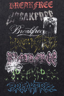 Washed Graffiti Graphic Loose Fit T-Shirt - Fried Snowflakes
