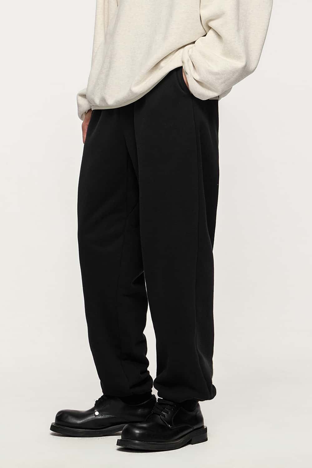 Relaxed Fleece Jogger Sweatpants - Active Black