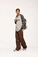 Raglan Panel Loose Knit Sweater - Sand