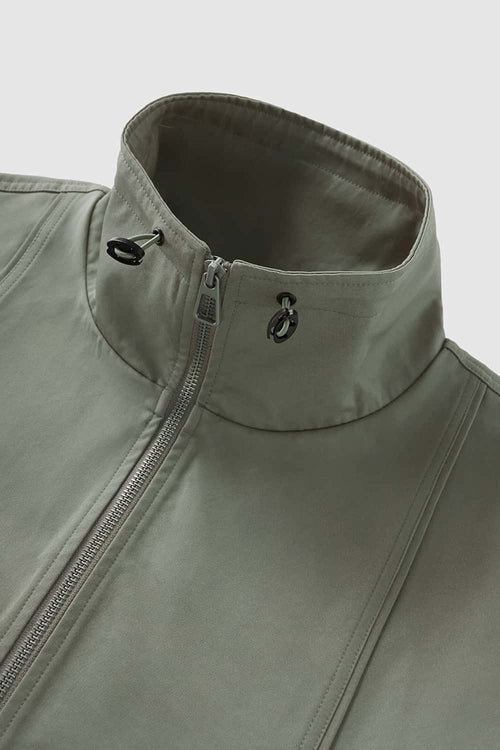 Utility Zip-Up Stand Collar Vest - Gray