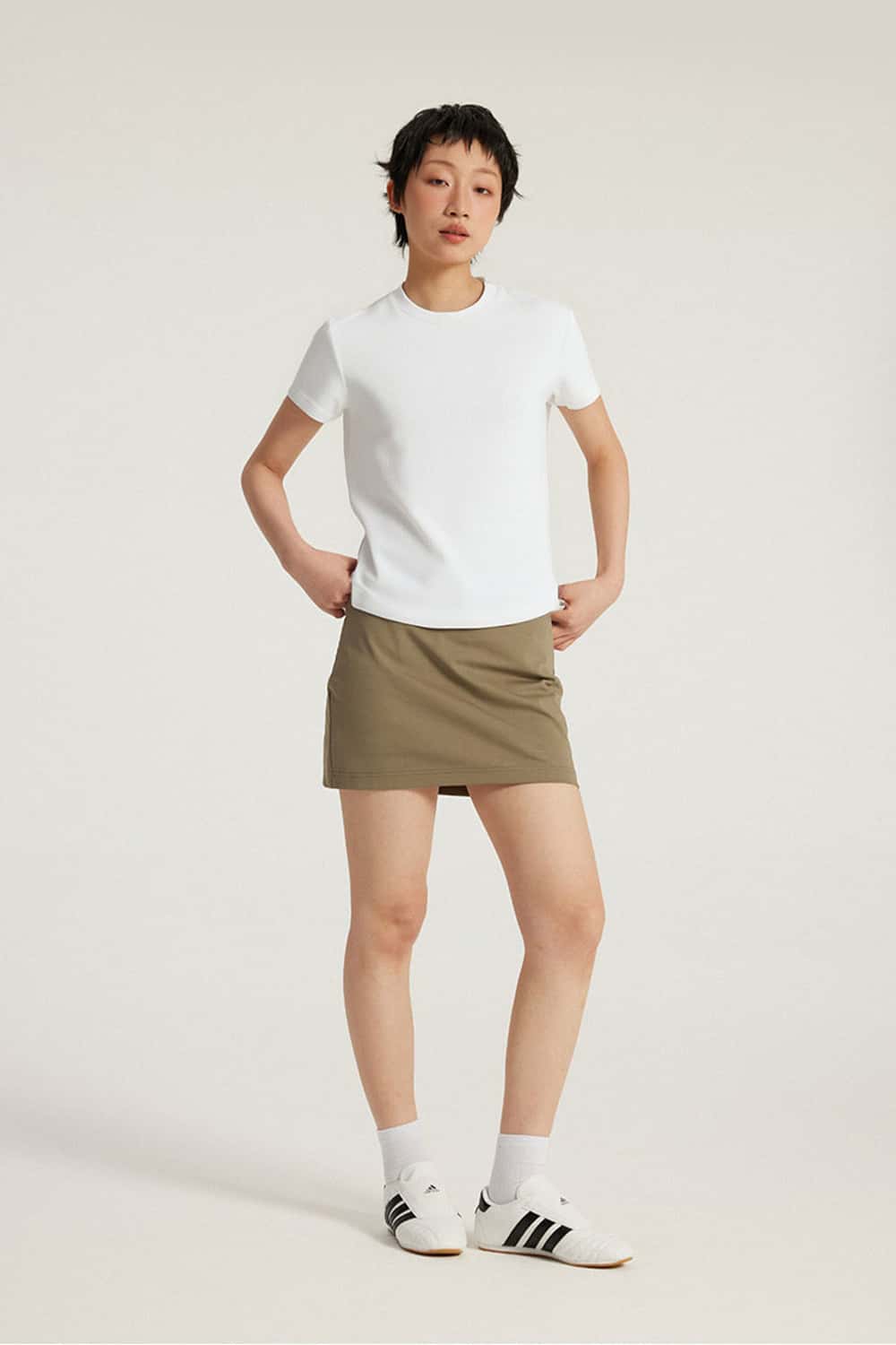 Heavyweight Crew Neck T-Shirt - Cream White
