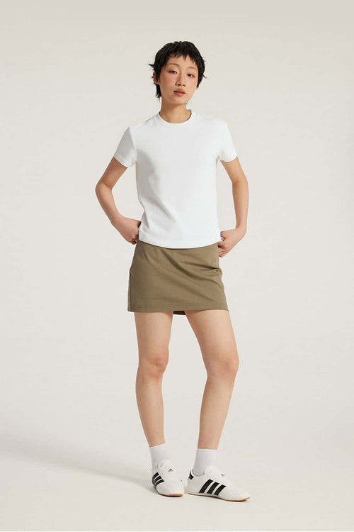 Heavyweight Crew Neck T-Shirt - Cream White