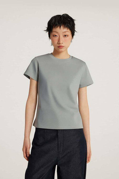 Heavyweight Crew Neck T-Shirt - Gray