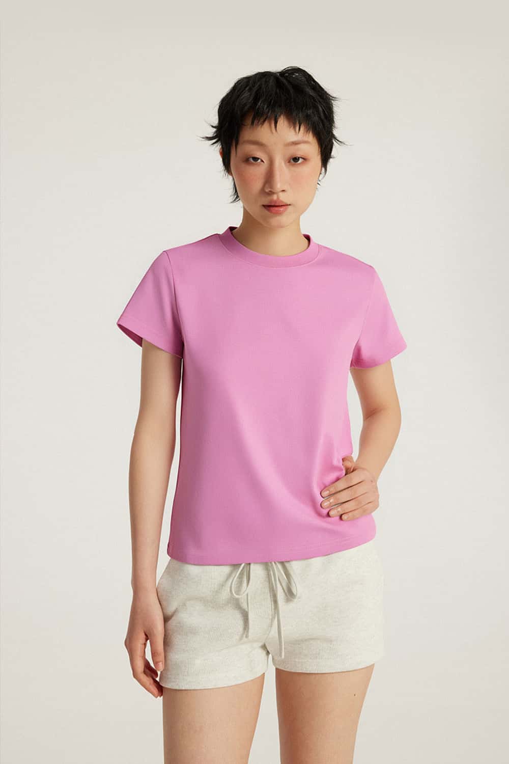Heavyweight Crew Neck T-Shirt - Pink