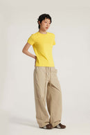 Heavyweight Crew Neck T-Shirt - Yellow