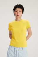 Heavyweight Crew Neck T-Shirt - Yellow