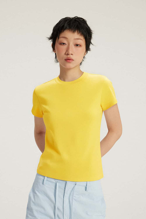 Heavyweight Crew Neck T-Shirt - Yellow