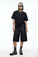 Heavyweight 3D-Cut Cotton Tee - Black