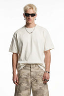Heavyweight 3D-Cut Cotton Tee - White