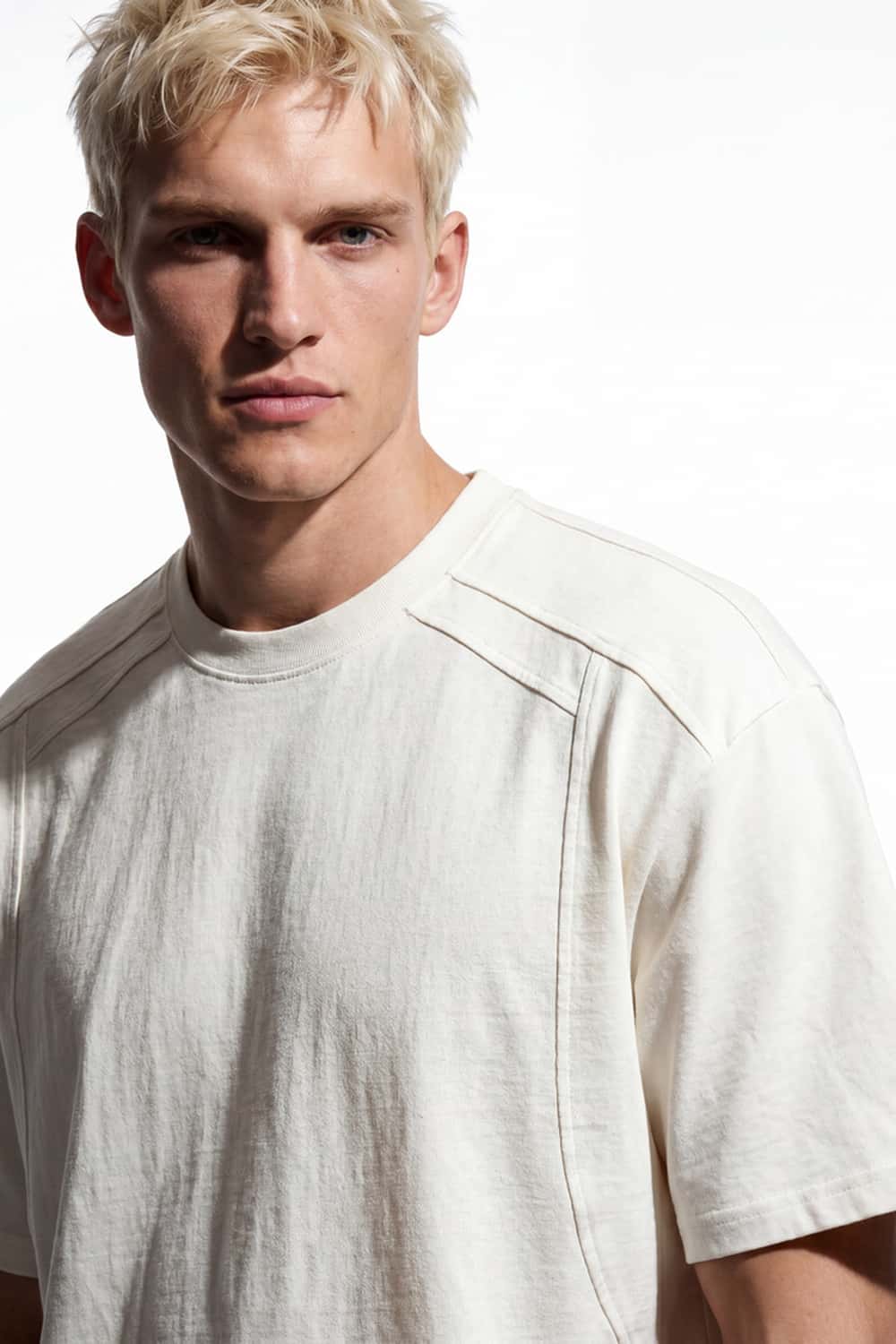 Heavyweight 3D-Cut Cotton Tee - White