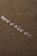 Vintage Cotton Long Sleeve Tee - Coffee