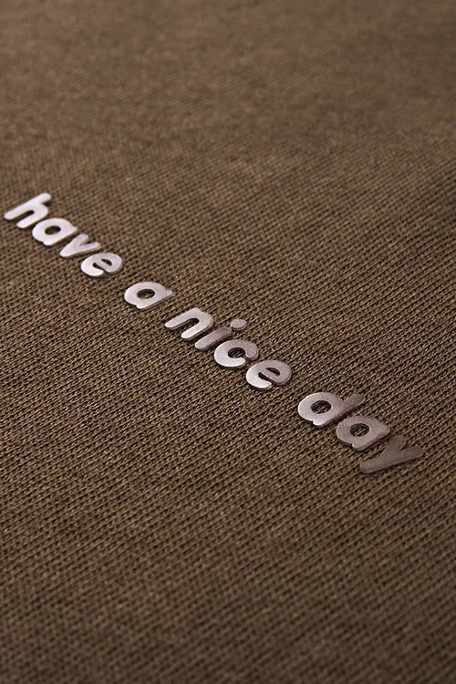 Vintage Cotton Long Sleeve Tee - Coffee