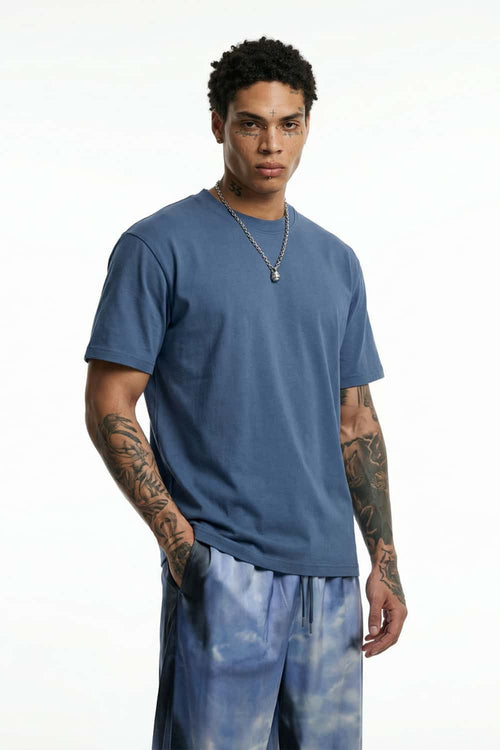 Everyday Crewneck Short Sleeve Tee - Blue
