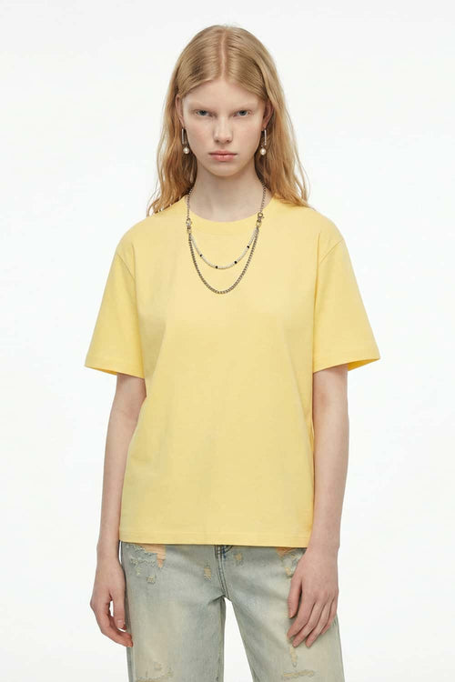 Everyday Crewneck Short Sleeve Tee - Lemon Yellow
