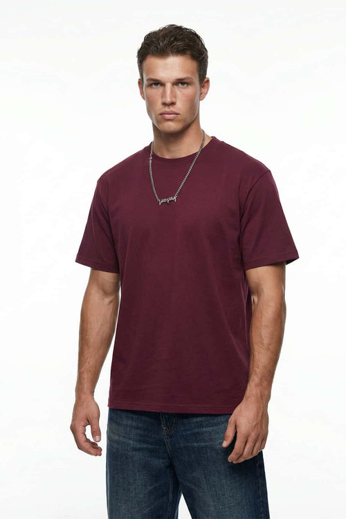 Everyday Crewneck Short Sleeve Tee - Purple