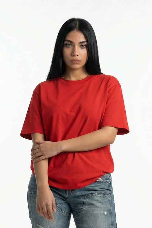 Everyday Crewneck Short Sleeve Tee - Red