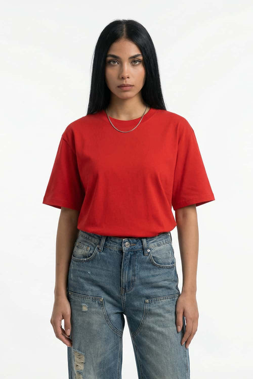 Everyday Crewneck Short Sleeve Tee - Red