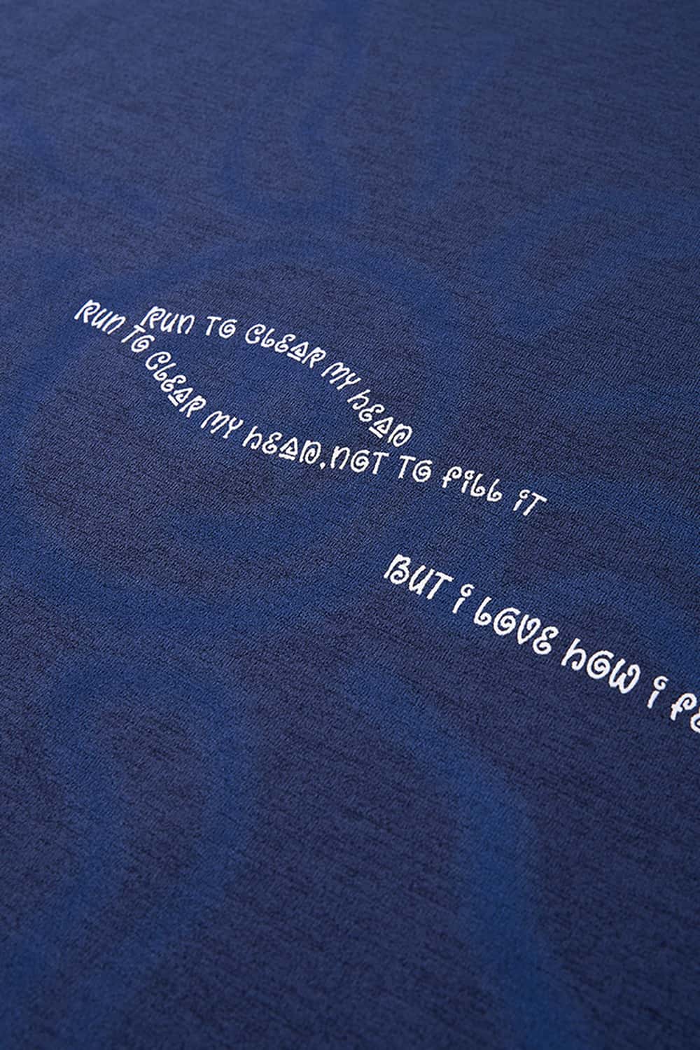 Paneled Graphic Loose Fit T-Shirt - Blue