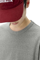 Heavyweight Regular Fit Crewneck T-Shirt - Flower Gray