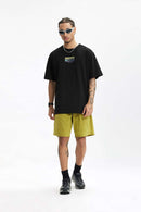 Heavyweight Graphic Loose Fit T-Shirt - Black