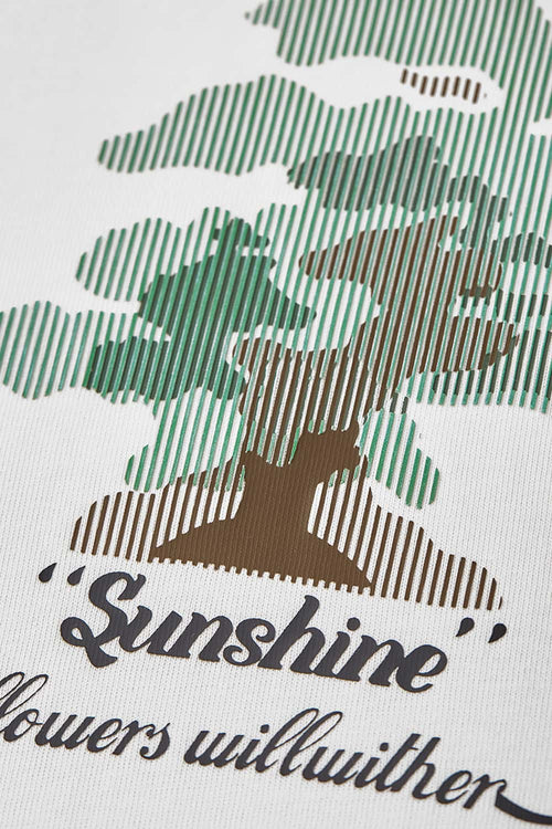 Puff Print Forest Loose T-Shirt - White