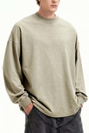 Heavyweight Loose Long-Sleeve T-Shirt - Sand